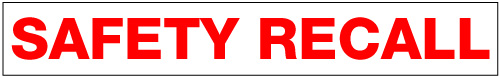 Safety Recall